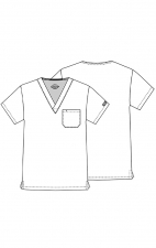 83706 Dickies EDS Signature Haut à Col en V Unisexe