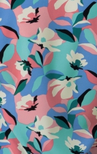 6267 WINK Dolman Y-Neck Print Scrub Top - Oceanic Odyssey