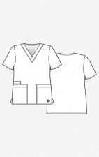 1016 Maevn CORE - 2 Pocket V-Neck Top - Sketch