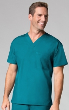 1006 Maevn CORE - Unisex V-Neck Top - Men's View - Teal