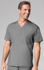 1006 Maevn CORE - Unisex V-Neck Top - Men's View - Pewter