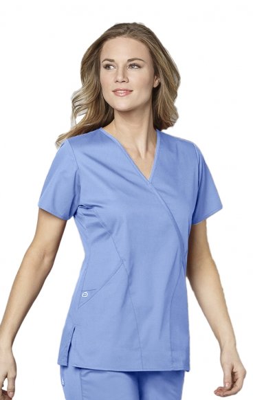 102 WORK Mock Wrap Scrub Top by WINK 102 WORK Mock Wrap Scrub Top by WINK
