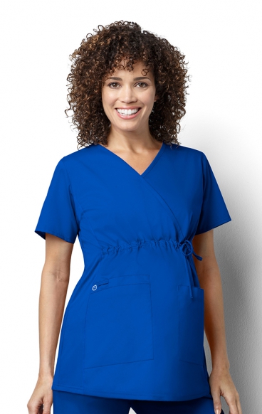 145 WonderWORK Maternity Mock Wrap Scrub Tops 145 WonderWORK Maternity Mock Wrap Scrub Tops