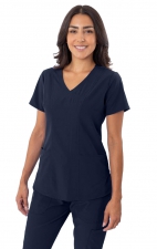 18-1064 Haut d’uniform Greentown avec étirement à quatre-sens et encolure Sweetheart