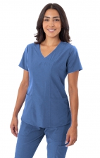 18-1064 Haut d’uniform Greentown avec étirement à quatre-sens et encolure Sweetheart