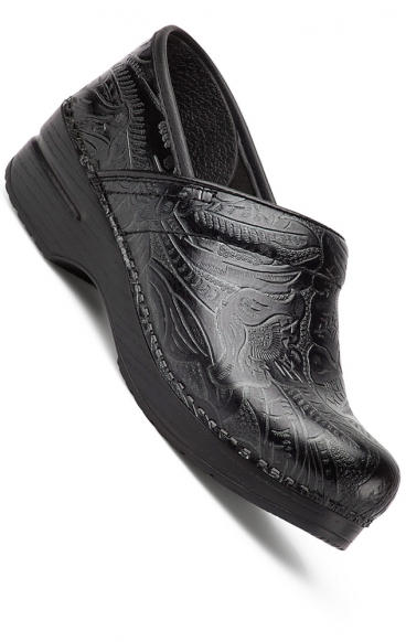 WIDE PRO par Dansko (aux femmes) - Black Tooled Leather WIDE PRO par Dansko (aux femmes) - Black Tooled Leather