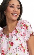 *FINAL SALE 391PR koi Kelby Top - Hearts & Roses