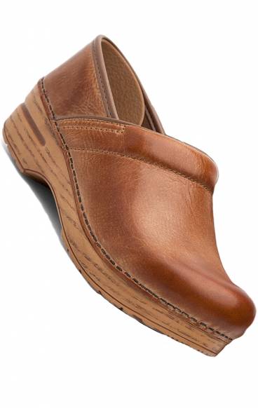 Wide Pro Honey Distressed Leather Clog 