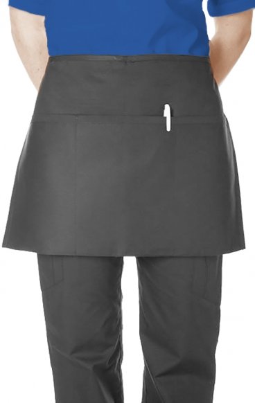 AP381 MOBB Tablier de taille noire à 3 poches Premium Sergé 7,5 nl Résistance aux taches et aux rides