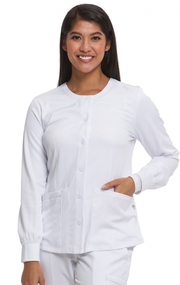 5500 HH Works by Healing Hands Megan Round Neck Warm-Up Scrub Jacket 5500 HH Works by Healing Hands Megan Round Neck Warm-Up Scrub Jacket
