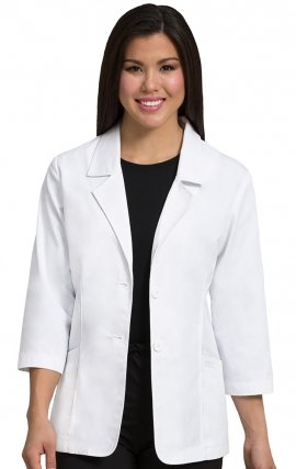 9618 Peaches Ultra White 28" Lab Coat