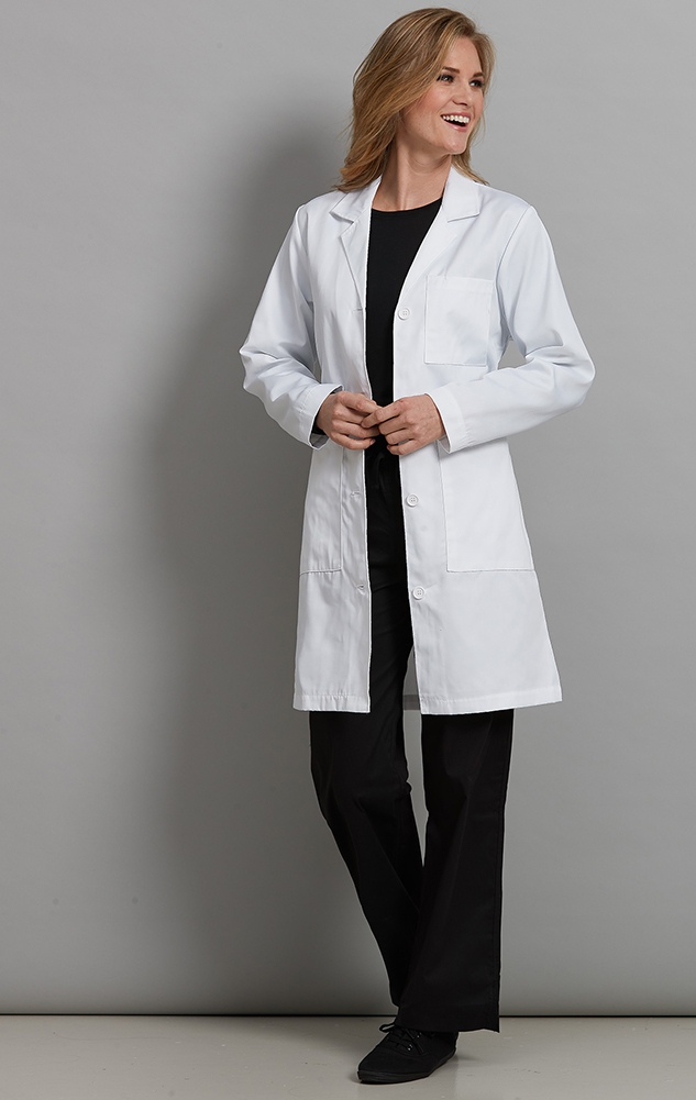 8608 Med Couture Professional 3 POCKET LONG LENGTH LAB COAT (37