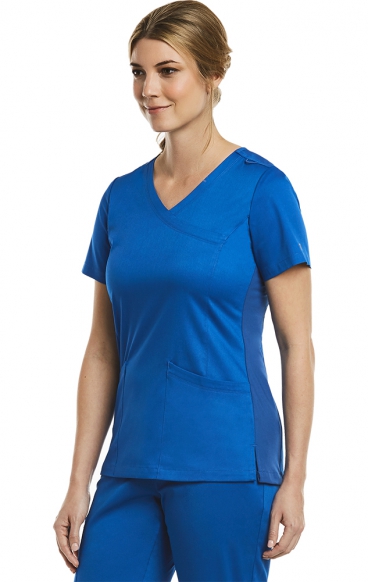 3701 Matrix Curved Mock Wrap Top - Maevn 3701 Matrix Curved Mock Wrap Top - Maevn