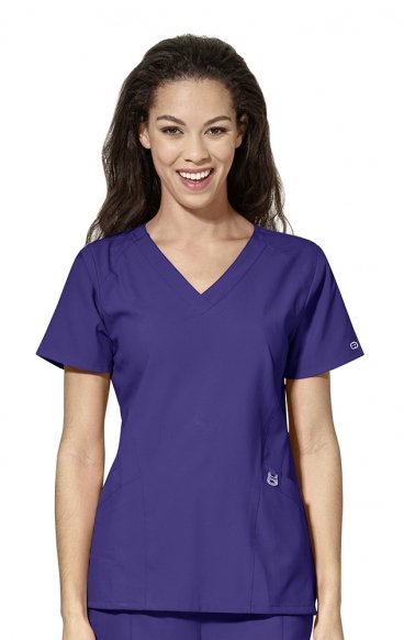 6155 W123 Stylized V-Neck 4 Pocket Top by WINK 6155 W123 Stylized V-Neck 4 Pocket Top by WINK