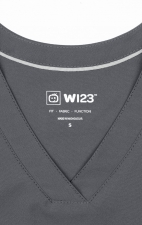 6255 W123 par WonderWink - Hauts basiques à col en V pour femmes