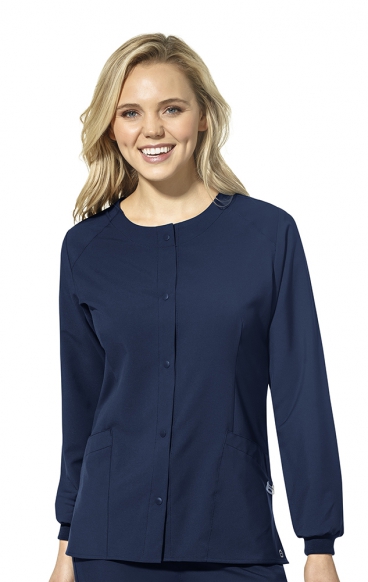 8155 W123 de Wonderwink Veste d’échauffement pour le cou d’équipage des femmes 8155 W123 de Wonderwink Veste d’échauffement pour le cou d’équipage des femmes