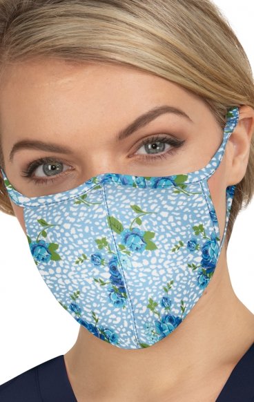 BA157 koi Cloth Scrub Face Mask - Floral Leopard