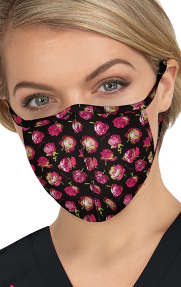 BA157 koi Scrub Cloth Face Mask - Rose Garden