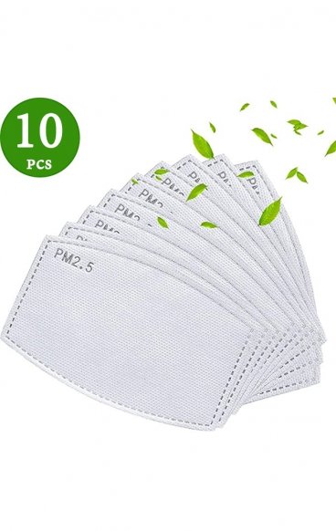 10-PACK - Filtre remplaçable à cinq couches de charbon actif PM2.5