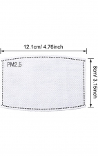 10-PACK - Filtre remplaçable à cinq couches de charbon actif PM2.5