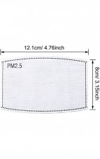 10-PACK - Filtre remplaçable à cinq couches de charbon actif PM2.5