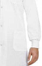 AVLC02 Full-Length 42" Unisex Lab Coat Snap-Front With Knitted Cuffs - Men's View