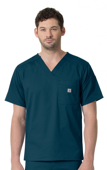 C16418 Carhartt Ripstop Rugged Flex Men's Slim Fit 6 Pocket Scrub Top C16418 Carhartt Ripstop Rugged Flex Men's Slim Fit 6 Pocket Scrub Top