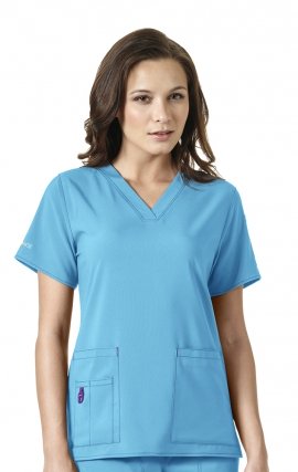 C12110 Carhartt CROSS-FLEX Scrubs - V-Neck Tech Top