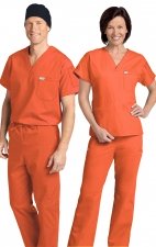 *FINAL SALE 306/306 TANGERINE MOBB Classic Scrub Set - Two Piece (Top & Pant)