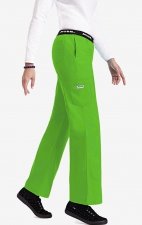 *FINAL SALE MOBB 323/312 Lime Green/Black Two Piece Criss Cross Flip Flap Scrub Set