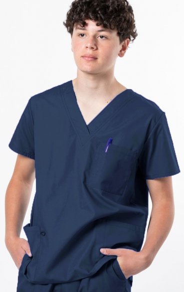 *FINAL SALE 1000 Classix Unisex 3 Pocket Scrub Top by Greentown (Men's View) *FINAL SALE 1000 Classix Unisex 3 Pocket Scrub Top by Greentown (Men's View)