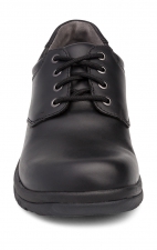 Men's Walker Lace-Up in Black Smooth Leather