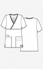 1026 Maevn CORE - Y-Neck Mock Wrap Top - Sketch