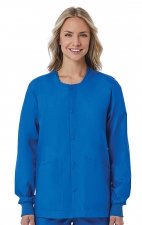 8716 Red Panda Veste Snap à Col Rond Unisex ( Vue de Femme)