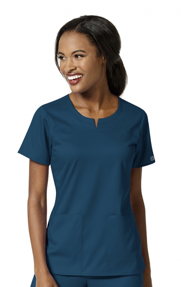 6419 PRO Women's 4 Pocket Notch Neck Top by WINK