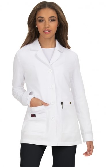 *VENTE FINALE B402 koi Canna Lab Coat Conception par Betsey Johnson