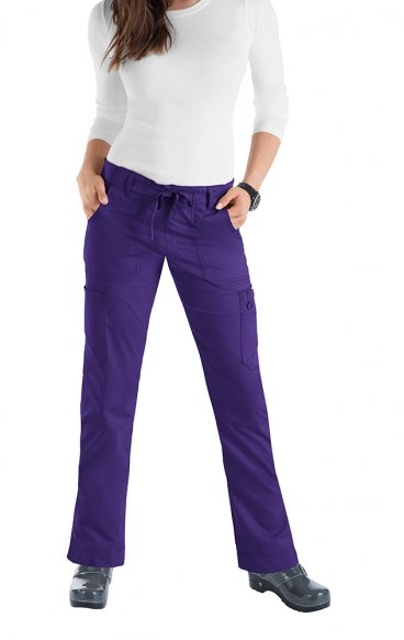 *FINAL SALE GRAPE 710 Koi STRETCH Scrubs Women's Lindsey Pant