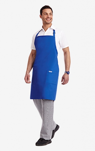 AP385 Full Bib Apron - Premium Twill 7.5oz Adjustable Apron - Stain & Wrinkle Resistance