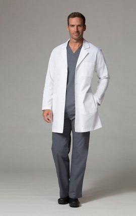 7551 Lab Manteaux - Unisexe Twill Lab Coat - Voir hommes