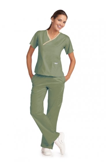 *VENTE FINALE MOBB 323/312 Olive/Khaki Ensemble de gommage en deux pièces Criss Cross Flip Flap
