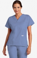 V-Neck Trois Pocket Dolman Sleeve MOBB Scrub Top - Ceil (CE)