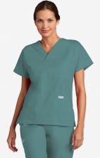 V-Neck Trois Pocket Dolman Sleeve MOBB Scrub Top - Lagoon (LA)