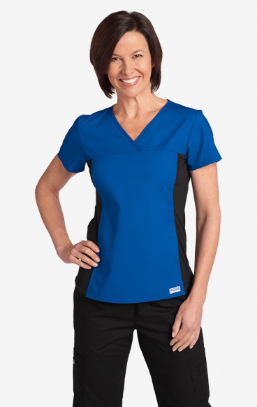 *FINAL SALE M 324T Flexi V-Neck Scrub Top by MOBB *FINAL SALE M 324T Flexi V-Neck Scrub Top by MOBB