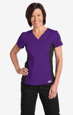 Flexi V-Neck Scrub Top par MOBB - Eggplant (EG)