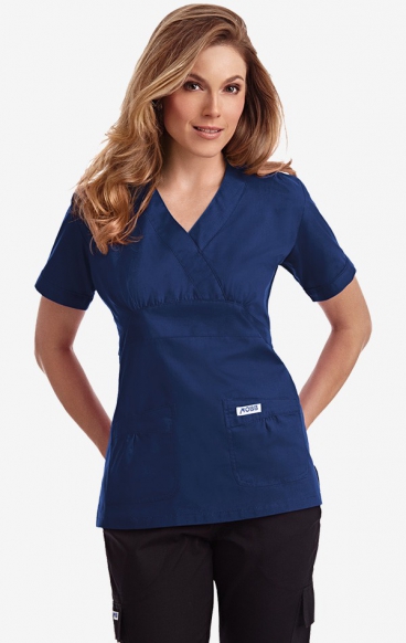 420T Empire Tie Back Scrub Top by MOBB