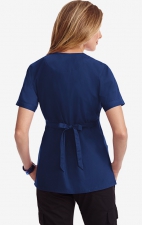 Empire Tie Back Scrub Top by MOBB - Back Detail