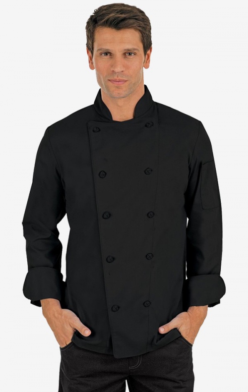 CC250 Mobb Black Classic Unisex Chef Coat Scrubscanada.ca