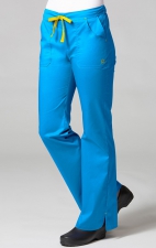 9102 Maevn Blossom - Mode multi Pocket Pantalon évasé - Pacific Blue/Yellow
