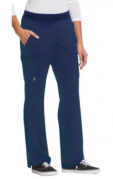 *FINAL SALE XS 9500 HH Works Rachel 6 Pocket Straight Leg Yoga Waist Scrub Pant - by Healing Hands