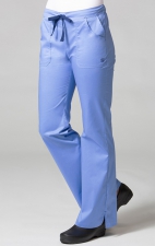 9102 Maevn Blossom - Multi Pocket Fashion Flare Pant - Ceil Blue/Navy